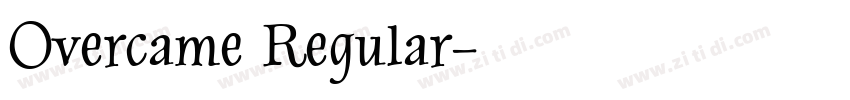 Overcame Regular字体转换